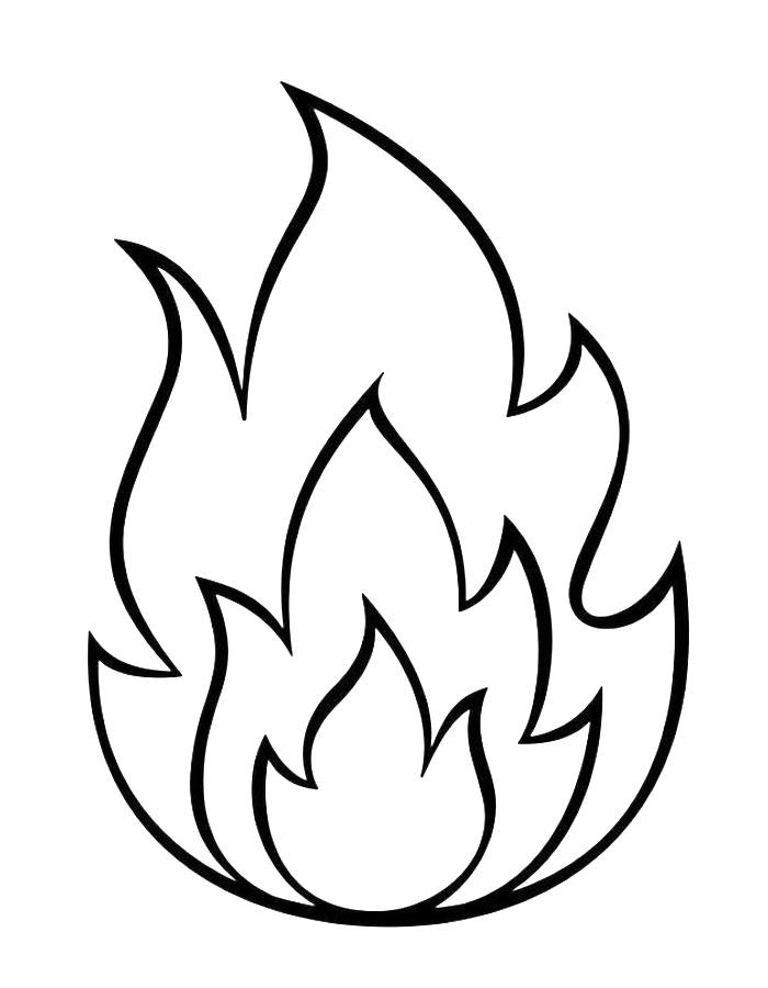 37 Fiery Fire Coloring Pages Printable 2