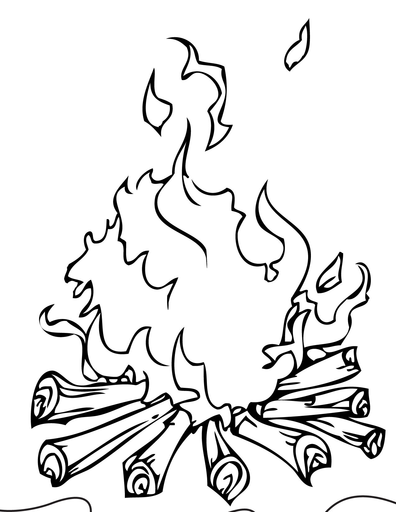 37 Fiery Fire Coloring Pages Printable 25