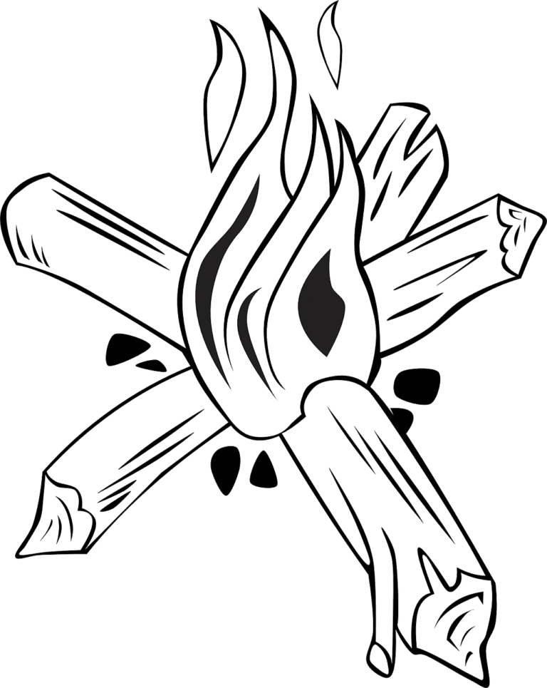 37 Fiery Fire Coloring Pages Printable 27