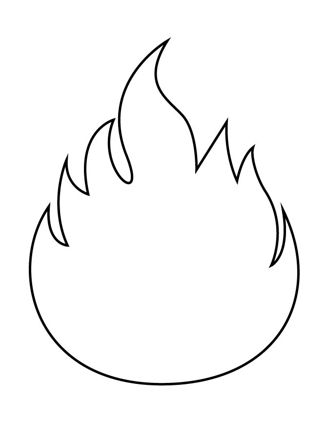 37 Fiery Fire Coloring Pages Printable 3