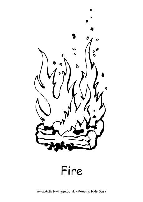 37 Fiery Fire Coloring Pages Printable 31