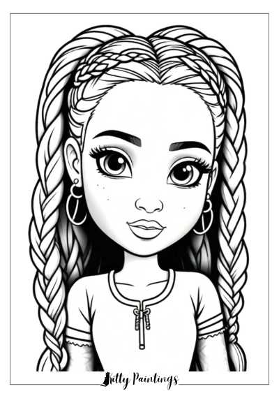 37 Free Baddie Coloring Pages Printable 3