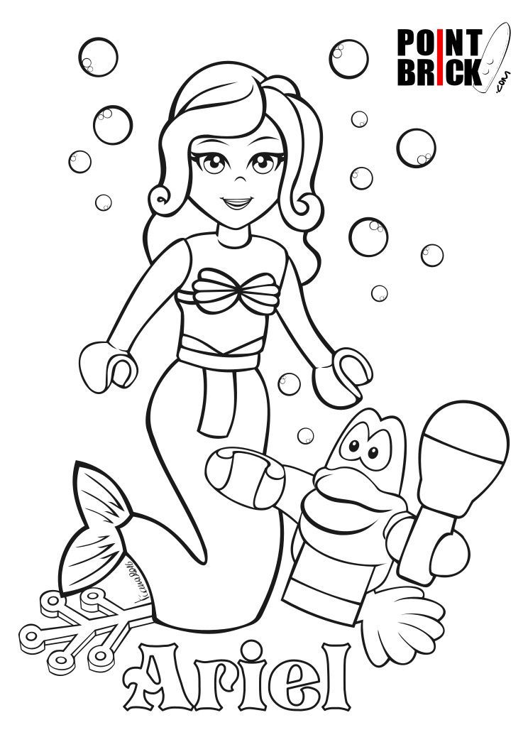 37 Fun Lego Disney Coloring Pages Printable 1