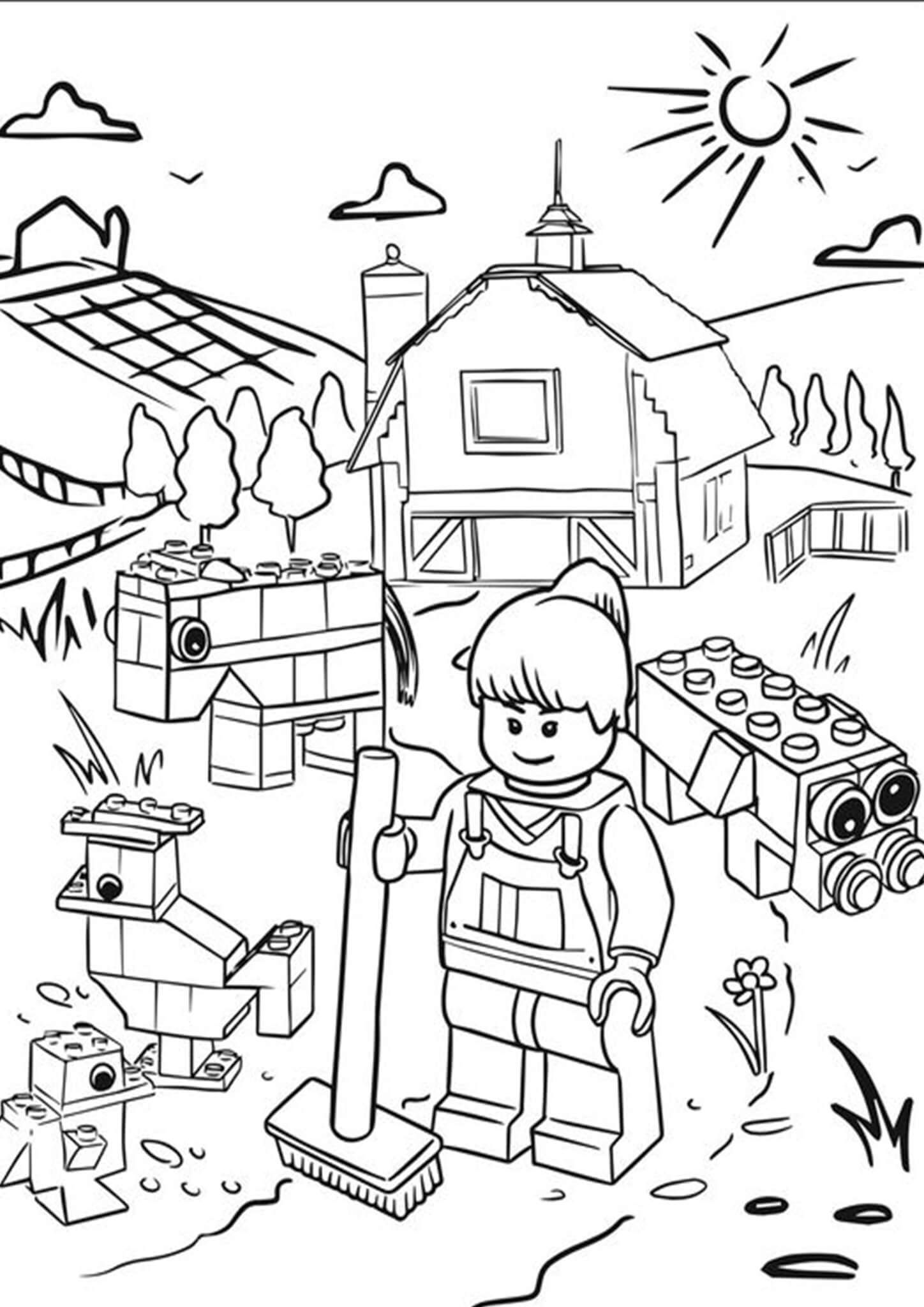 37 Fun Lego Disney Coloring Pages Printable 34