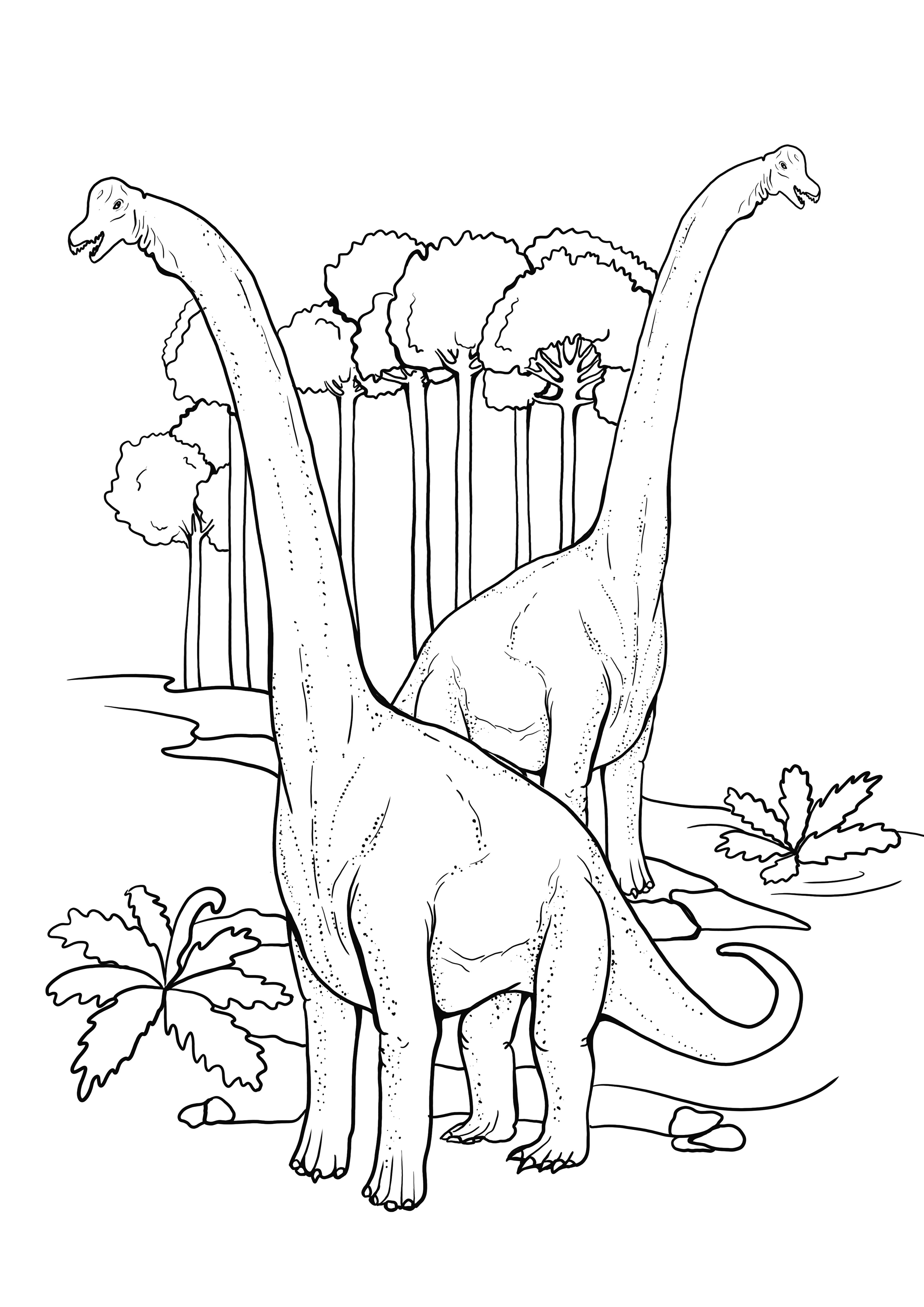 37 Majestic Brachiosaurus Coloring Pages Printable 25