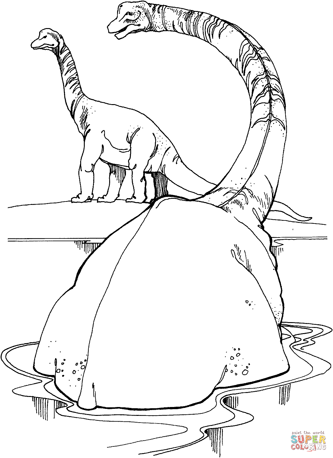 37 Majestic Brachiosaurus Coloring Pages Printable 33