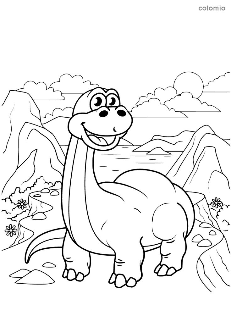 37 Majestic Brachiosaurus Coloring Pages Printable 4