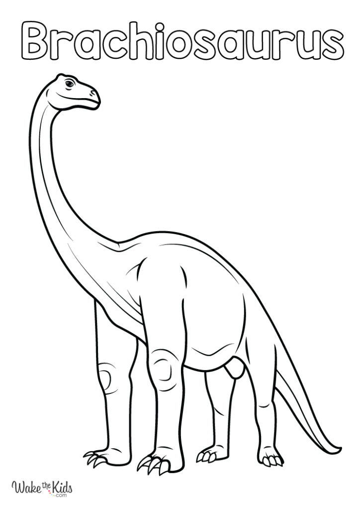 37 Majestic Brachiosaurus Coloring Pages Printable 9