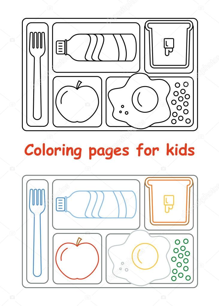 37 Tasty Lunch Coloring Pages Printable 2