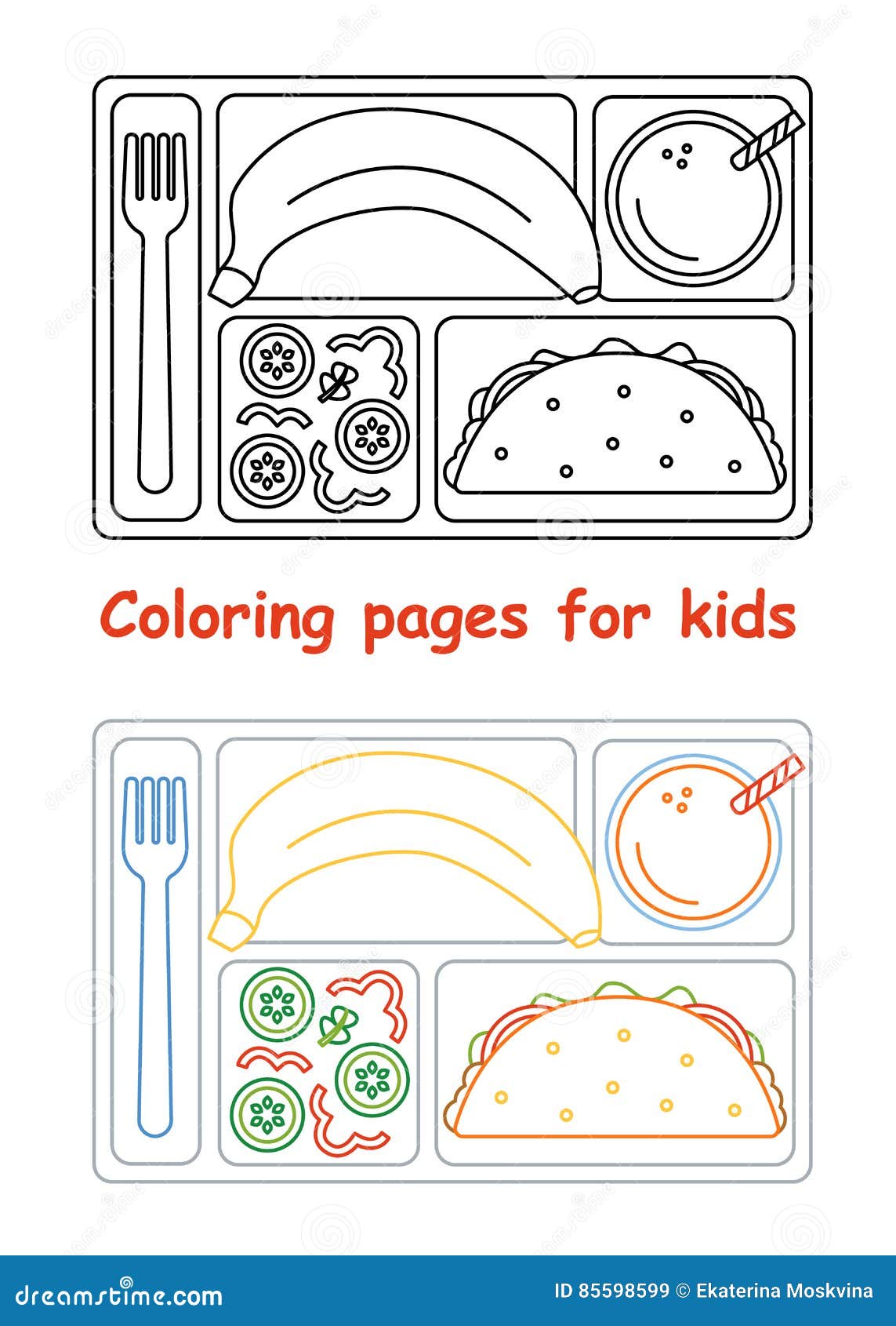 37 Tasty Lunch Coloring Pages Printable 25