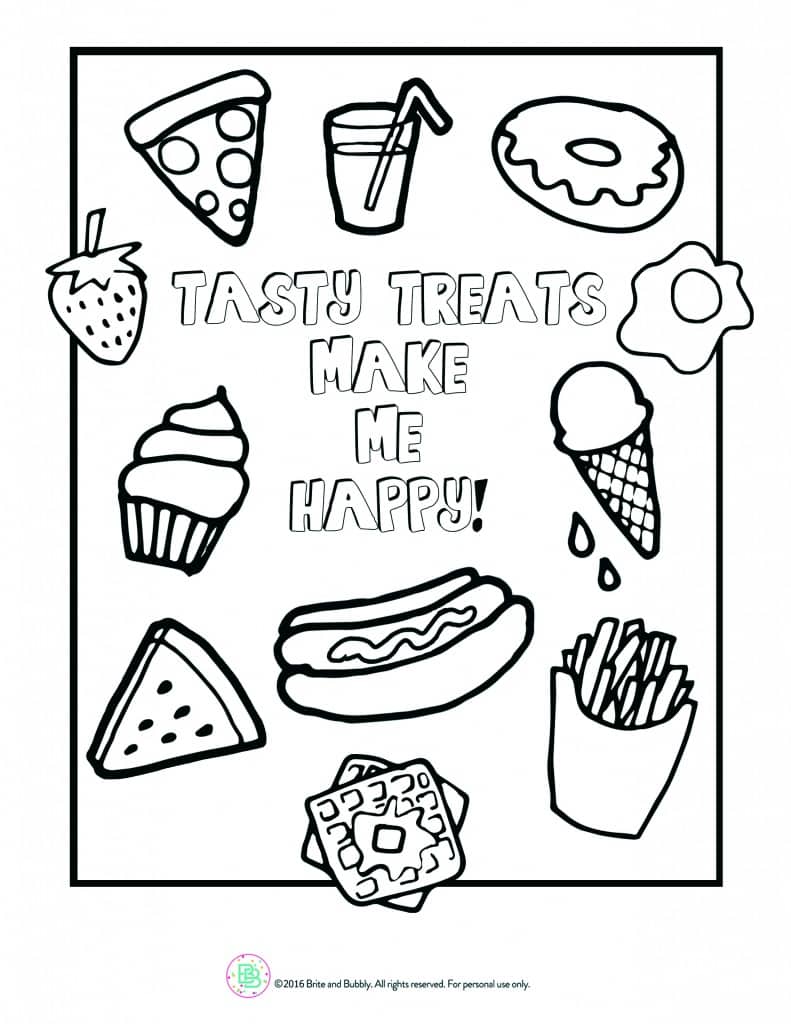 37 Tasty Lunch Coloring Pages Printable 30