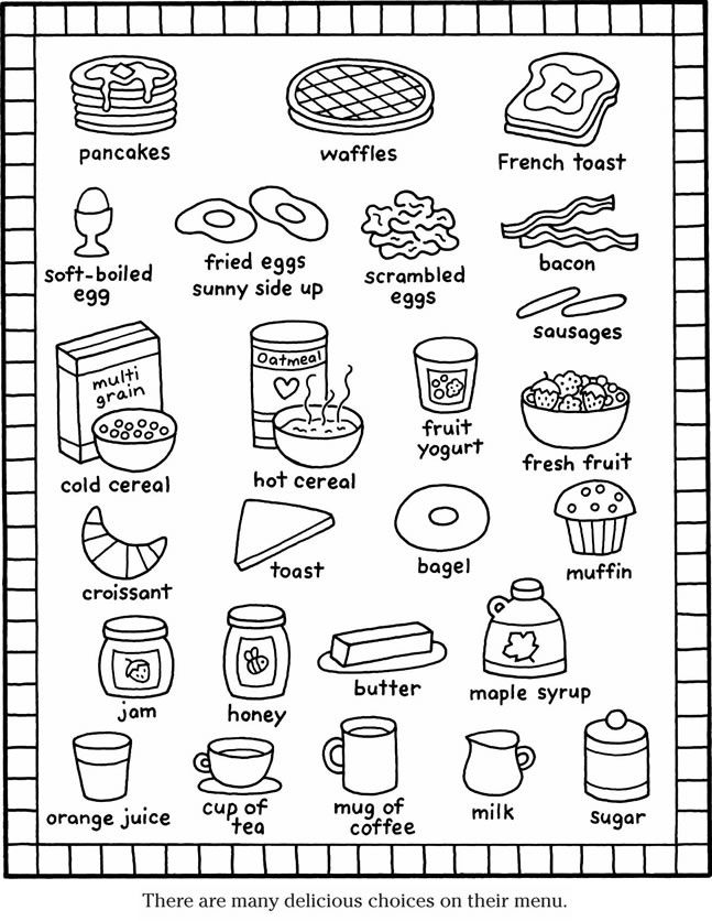 37 Tasty Lunch Coloring Pages Printable 6