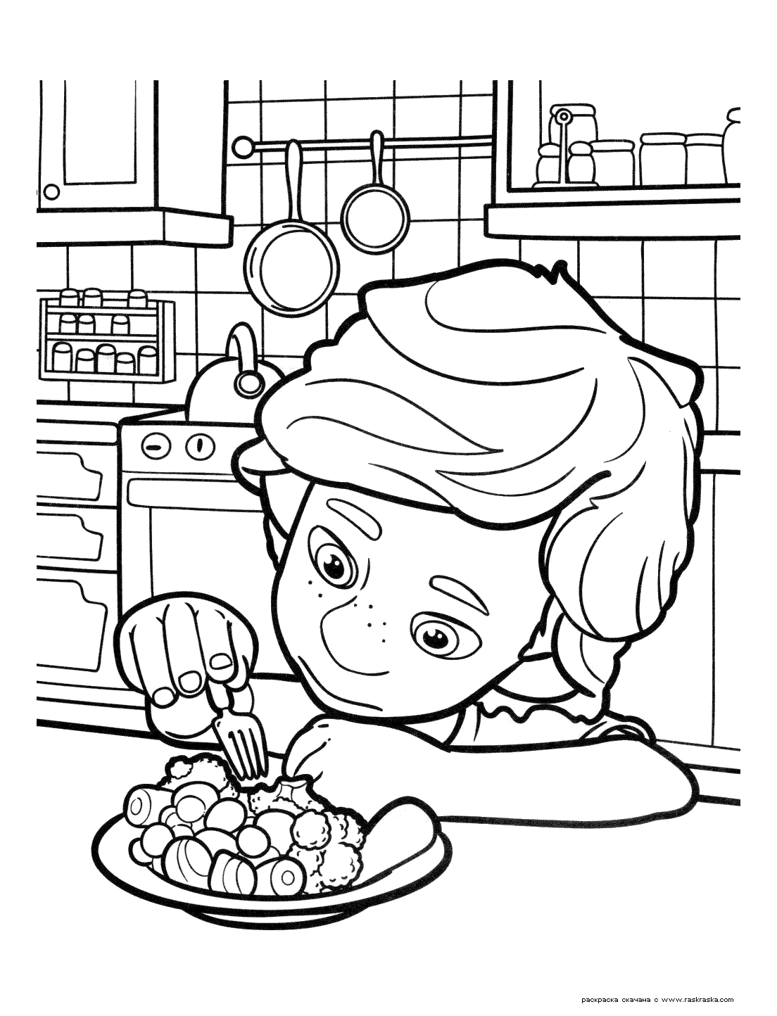 37 Tasty Lunch Coloring Pages Printable 7