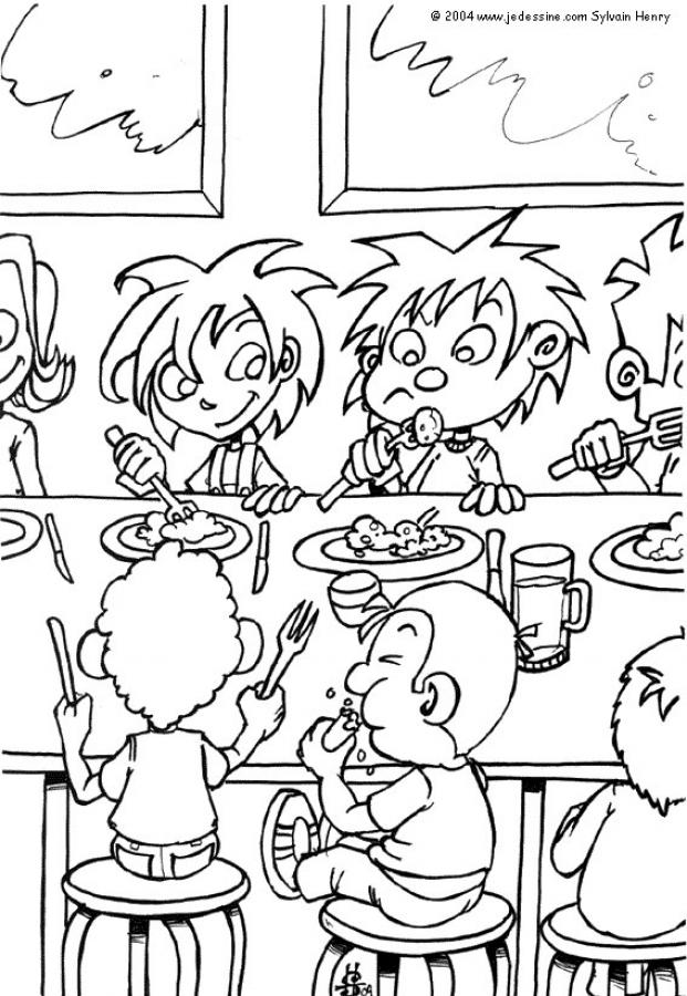 37 Tasty Lunch Coloring Pages Printable 8