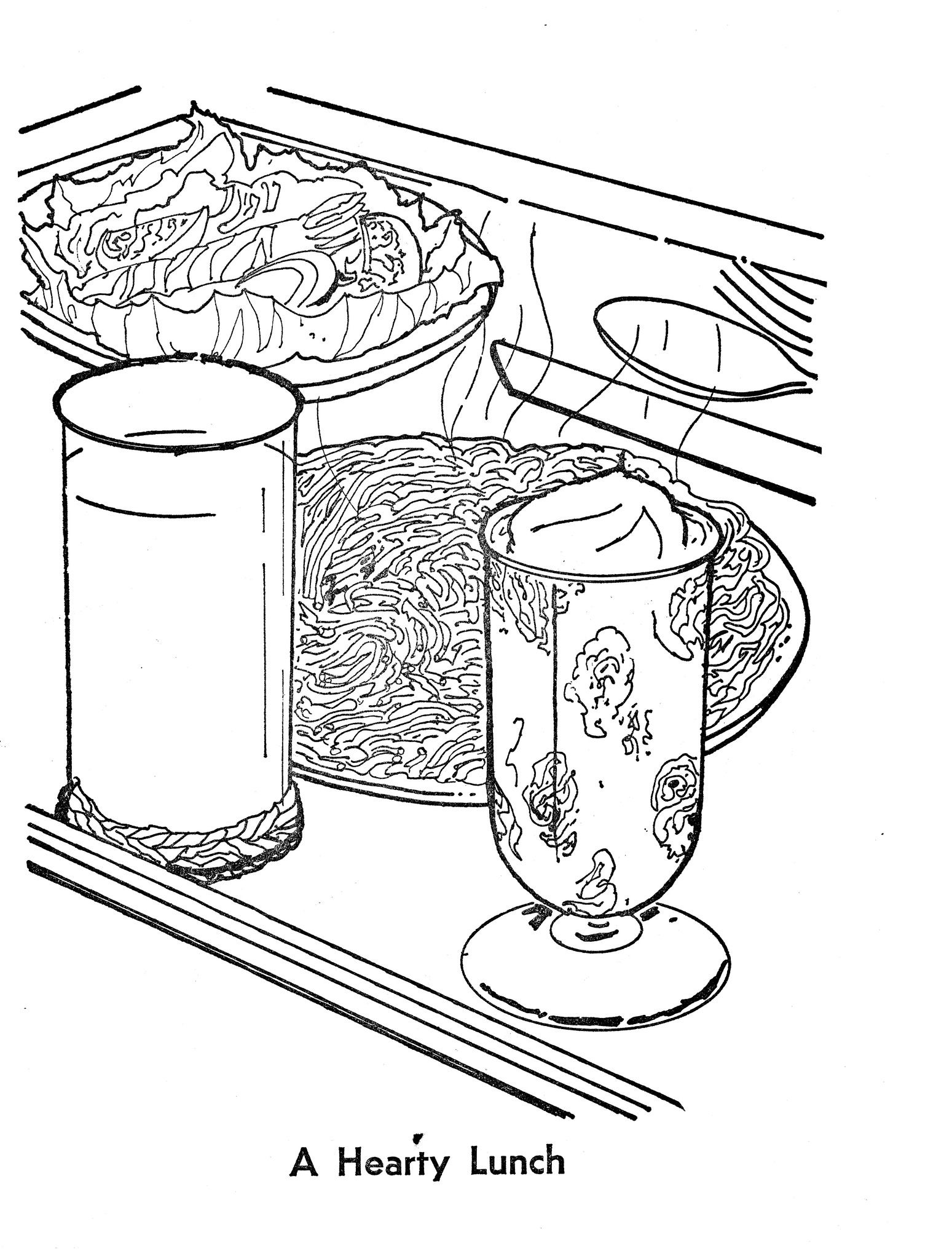 37 Tasty Lunch Coloring Pages Printable 9