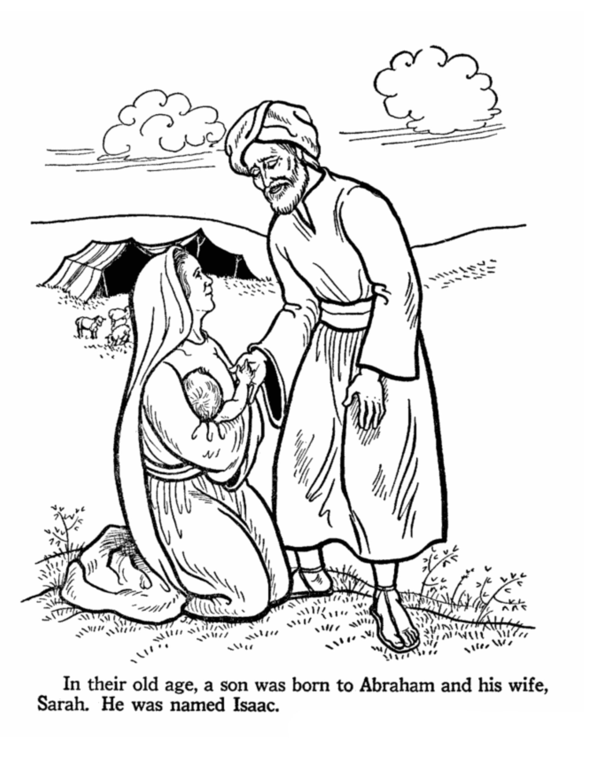 38 Abraham and Sarah Coloring Pages Printable 17