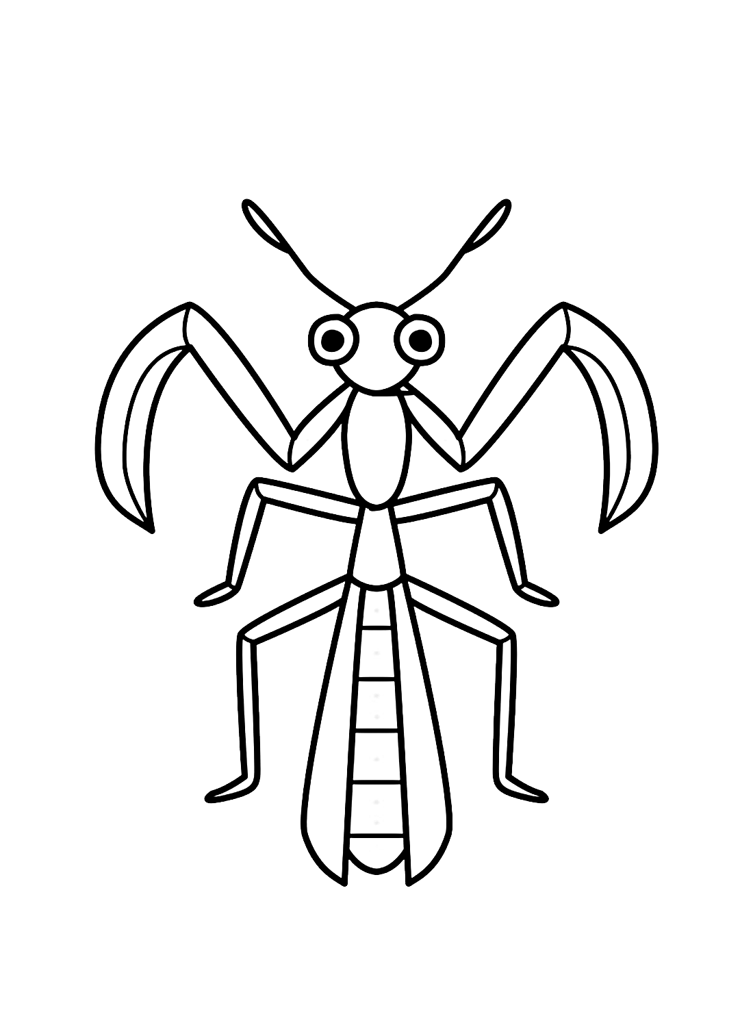 38 Fascinating Praying Mantis Coloring Pages Printable 27