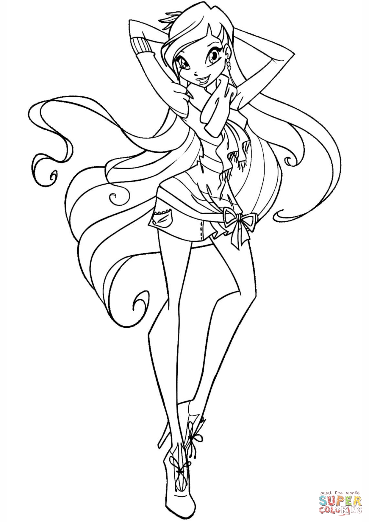 38 Magical Winx Club Bloom Coloring Pages Printable 11