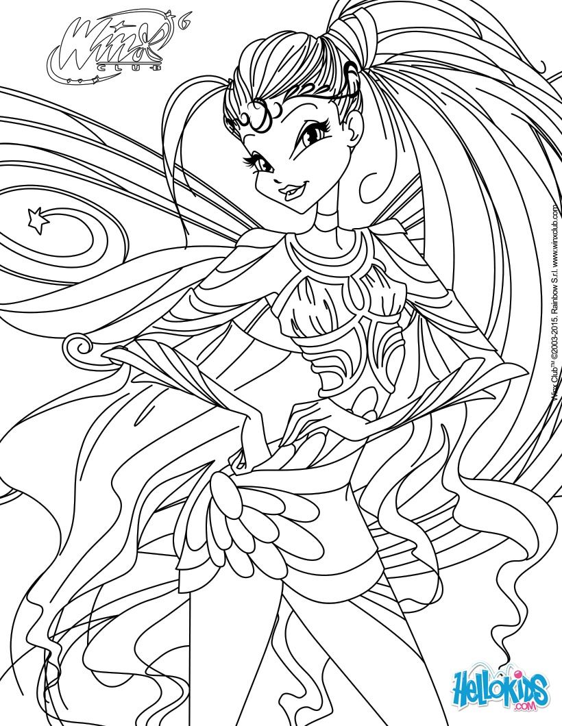 38 Magical Winx Club Bloom Coloring Pages Printable 23