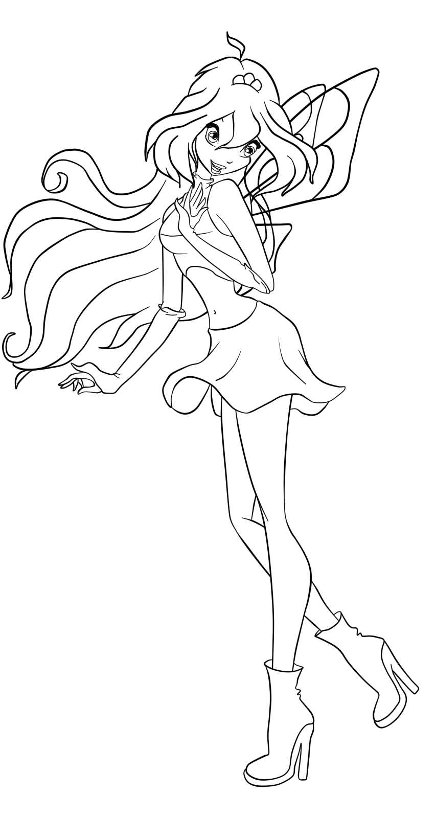 38 Magical Winx Club Bloom Coloring Pages Printable 25