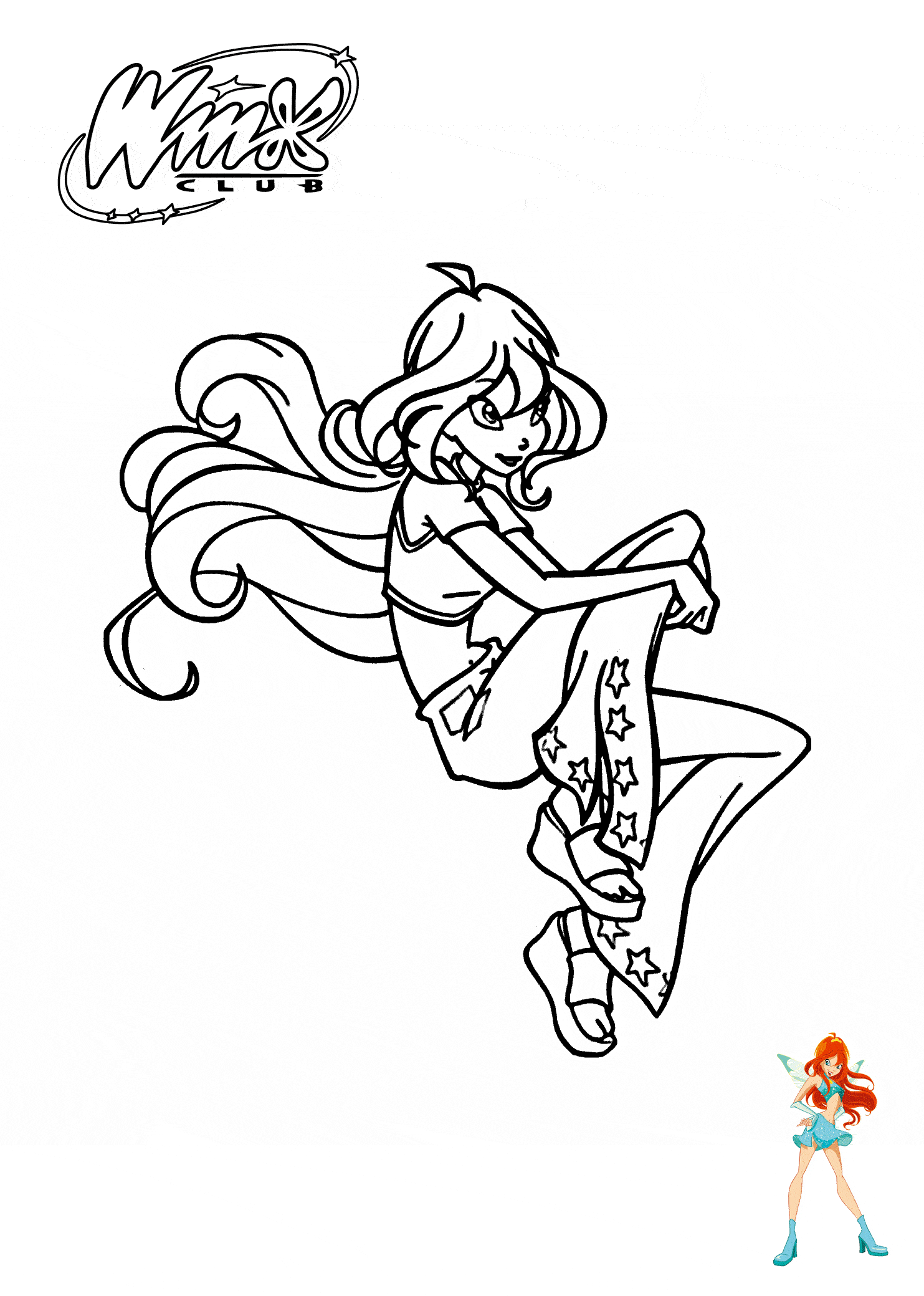 38 Magical Winx Club Bloom Coloring Pages Printable 28