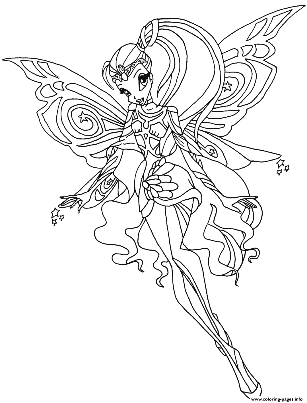 38 Magical Winx Club Bloom Coloring Pages Printable 29