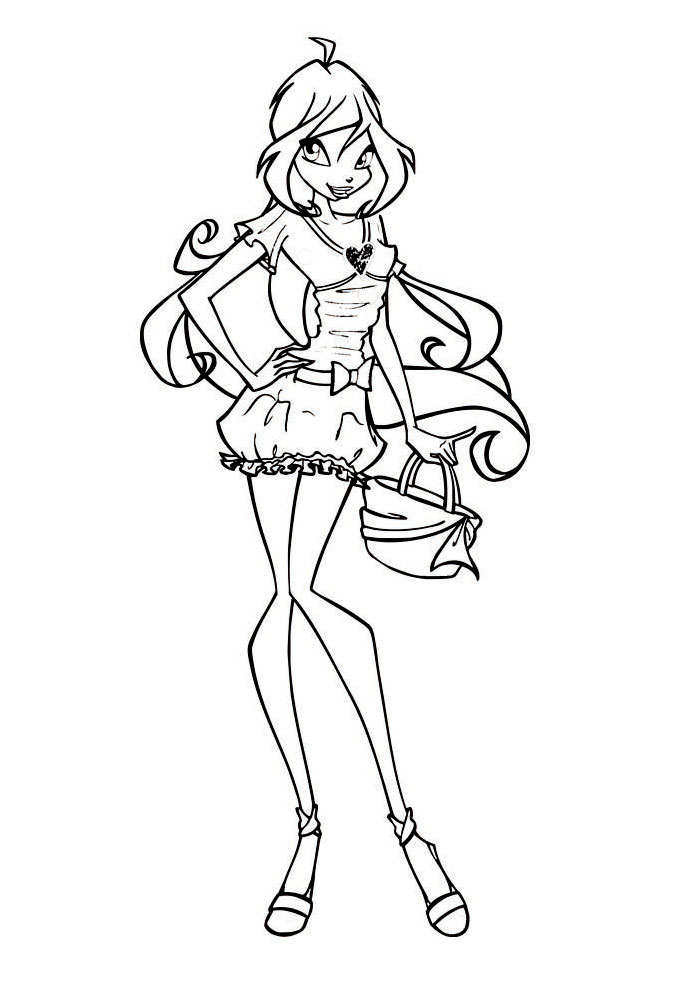 38 Magical Winx Club Bloom Coloring Pages Printable 31