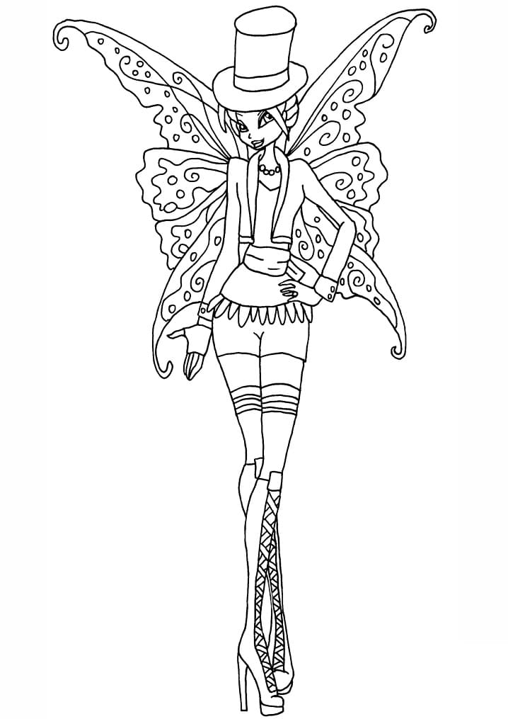 38 Magical Winx Club Bloom Coloring Pages Printable 33