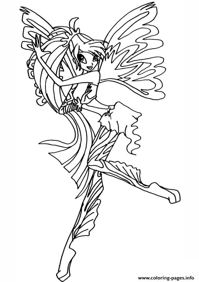 38 Magical Winx Club Bloom Coloring Pages Printable 35