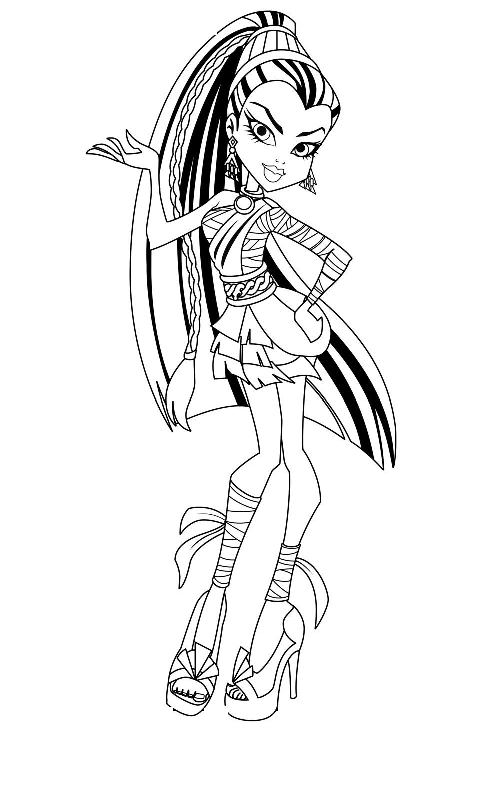 38 Monster High Coloring Pages Printable 1