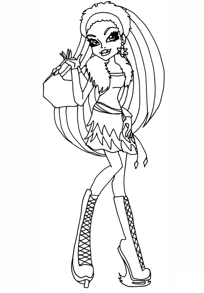 38 Monster High Coloring Pages Printable 10