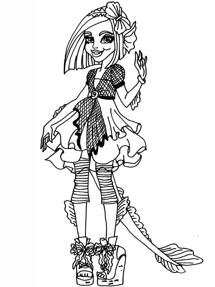 38 Monster High Coloring Pages Printable 11