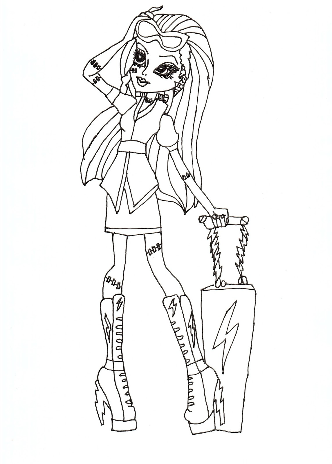 38 Monster High Coloring Pages Printable 12