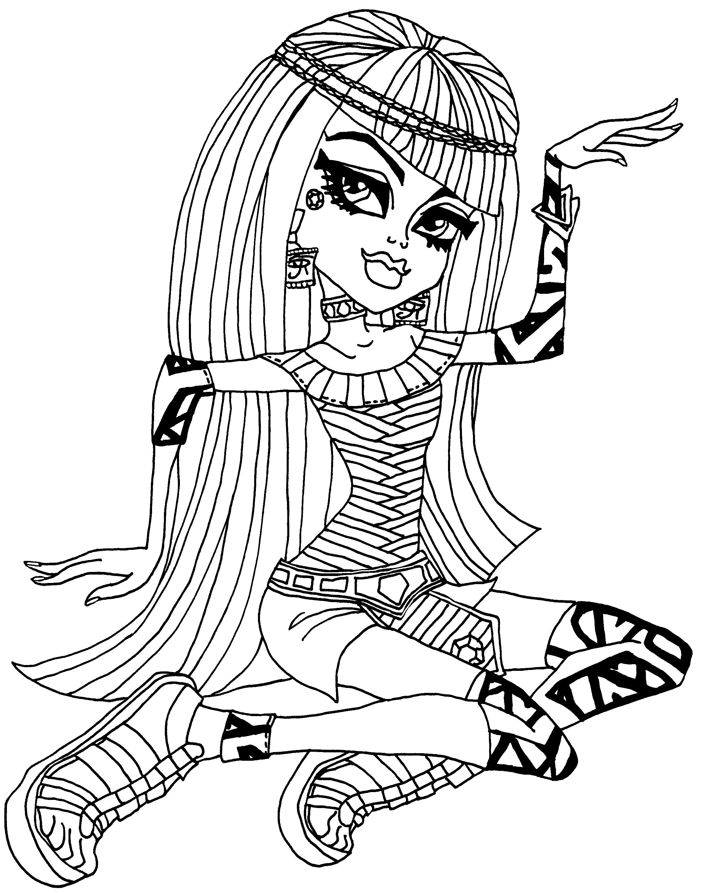 38 Monster High Coloring Pages Printable 13