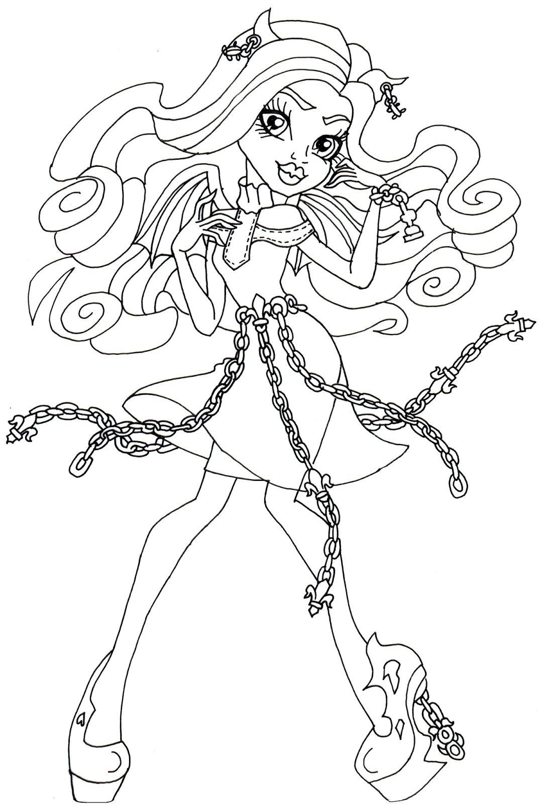 38 Monster High Coloring Pages Printable 16