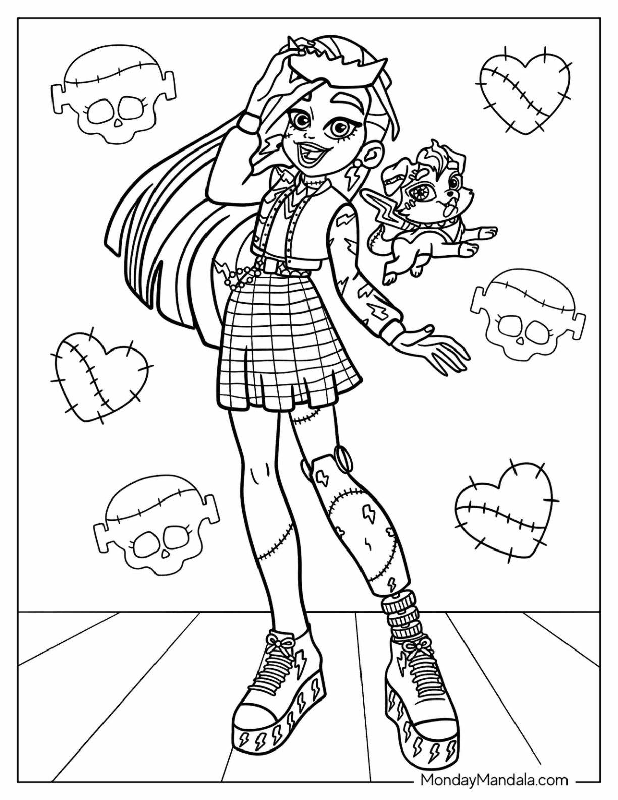 38 Monster High Coloring Pages Printable 17