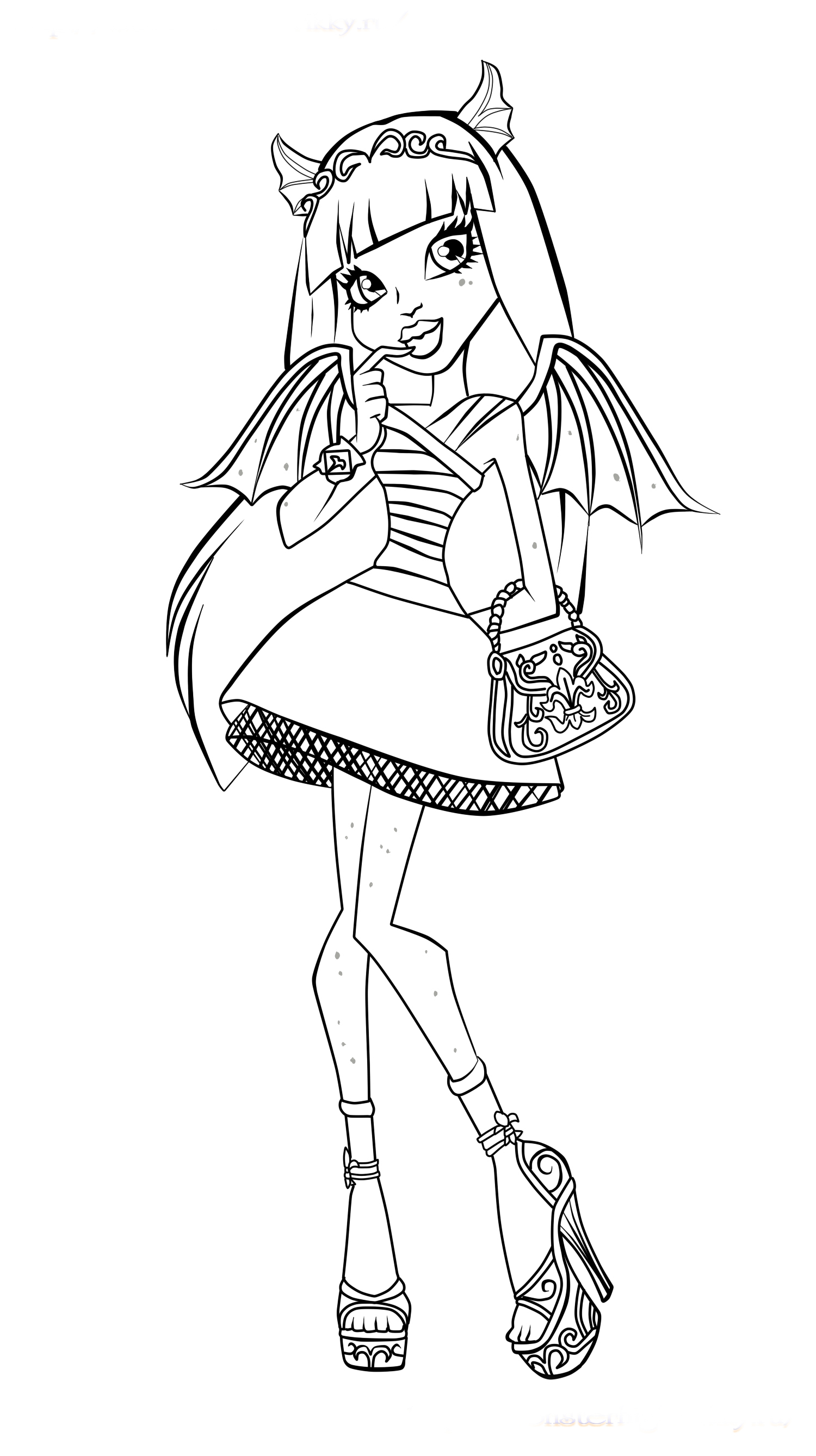 38 Monster High Coloring Pages Printable 19