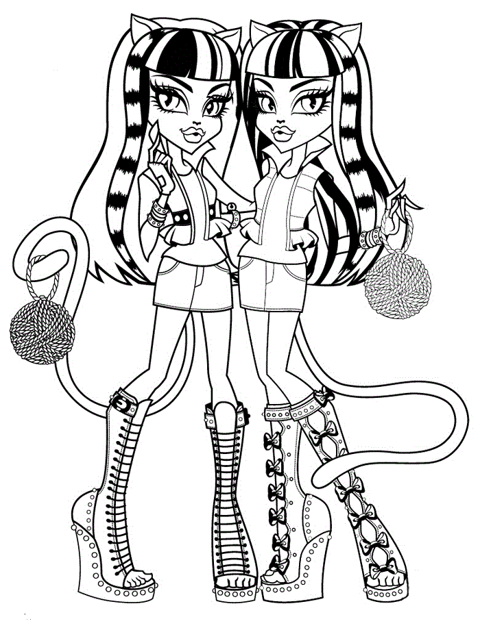 38 Monster High Coloring Pages Printable 2