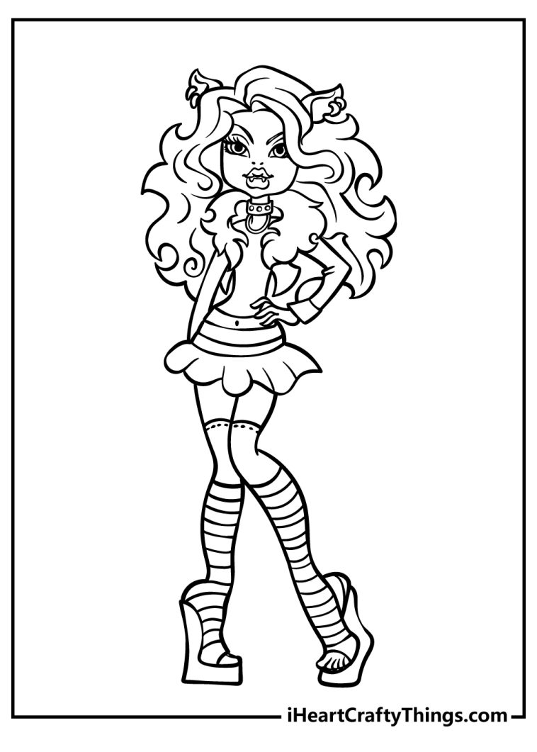 38 Monster High Coloring Pages Printable 20