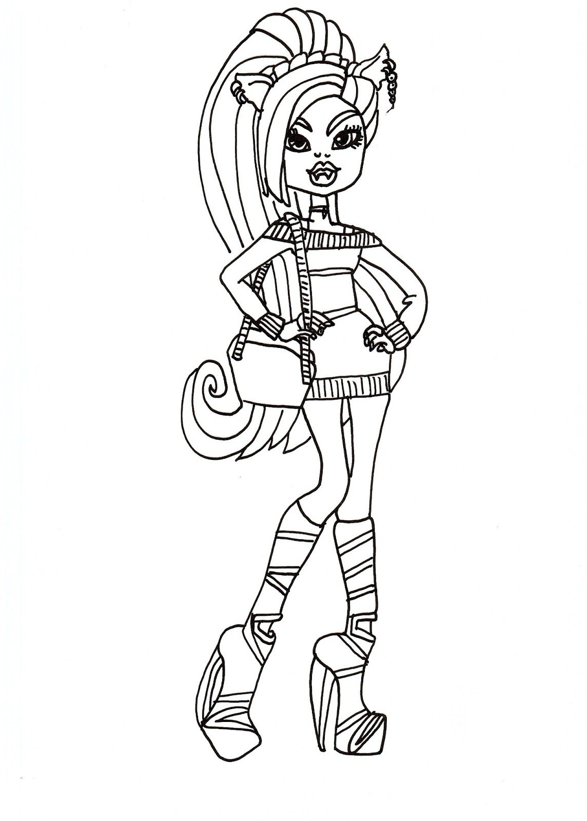 38 Monster High Coloring Pages Printable 22