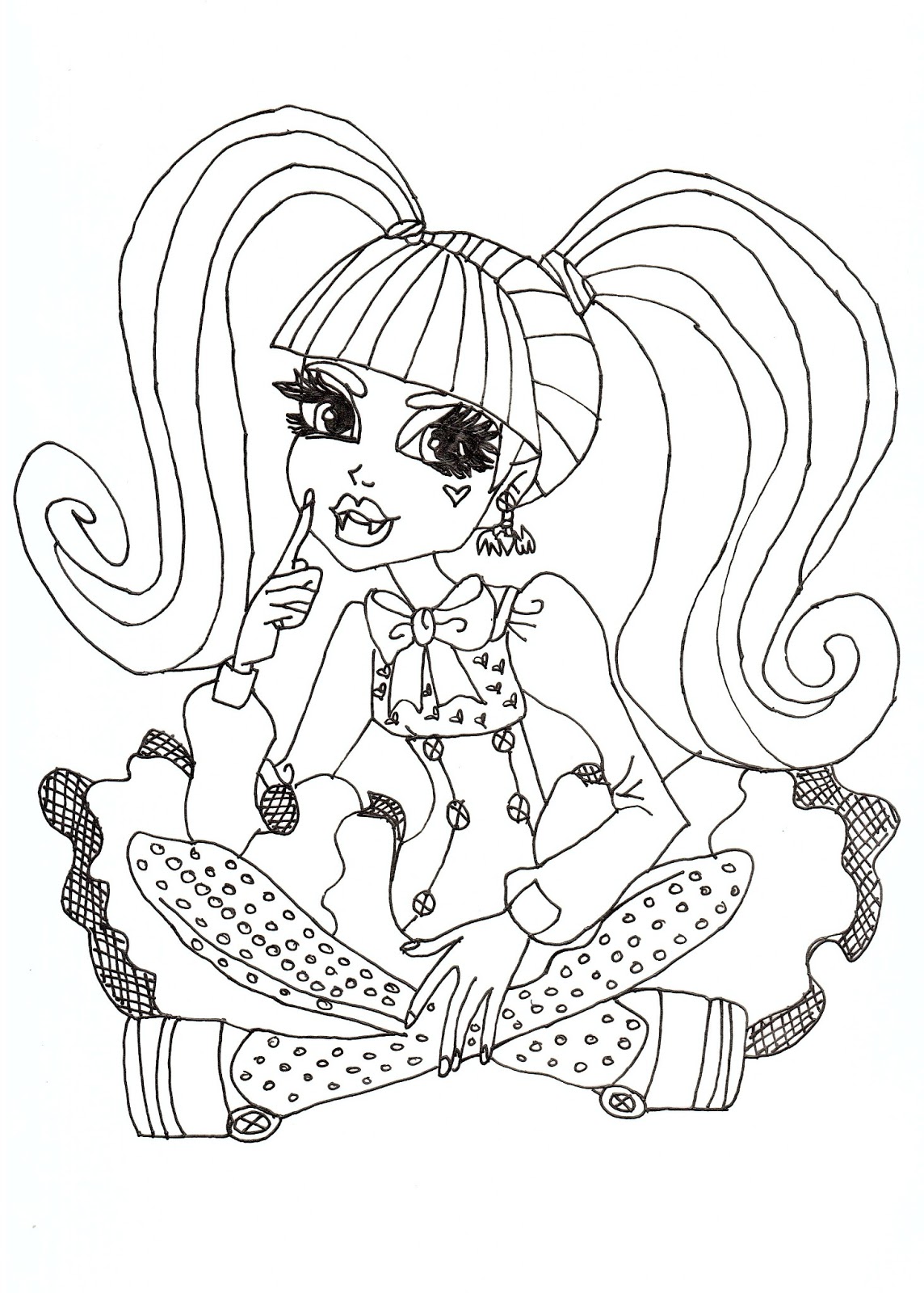 38 Monster High Coloring Pages Printable 24