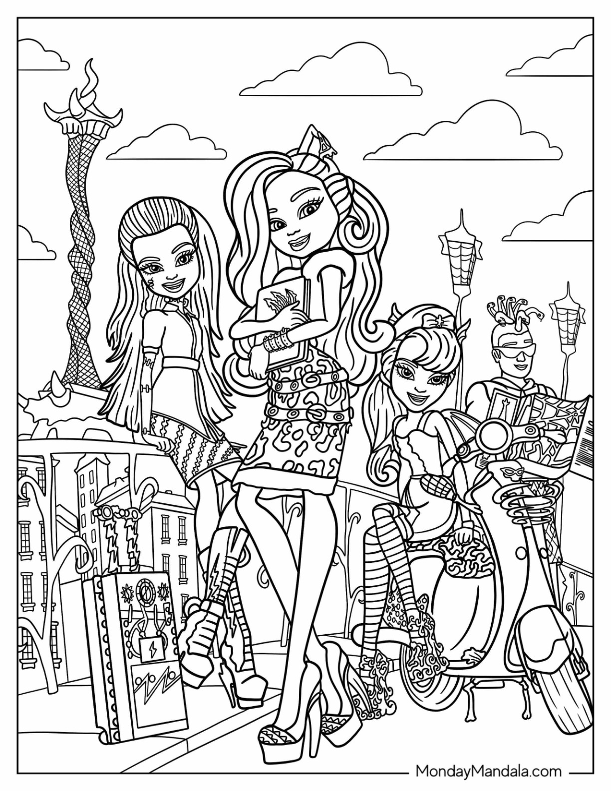 38 Monster High Coloring Pages Printable 27