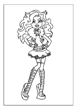 38 Monster High Coloring Pages Printable 28