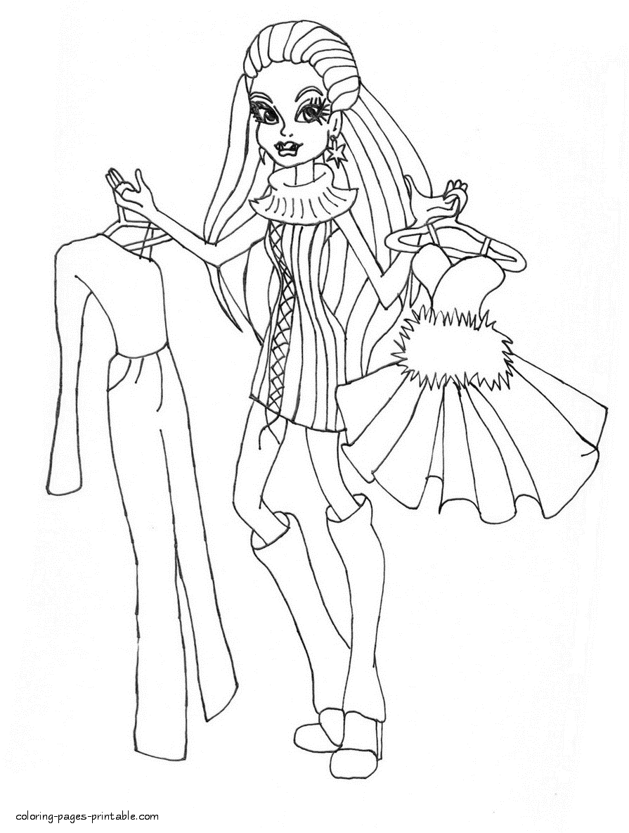 38 Monster High Coloring Pages Printable 30