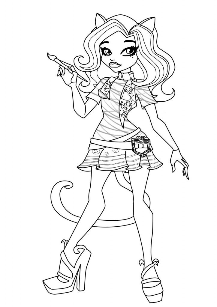 38 Monster High Coloring Pages Printable 31