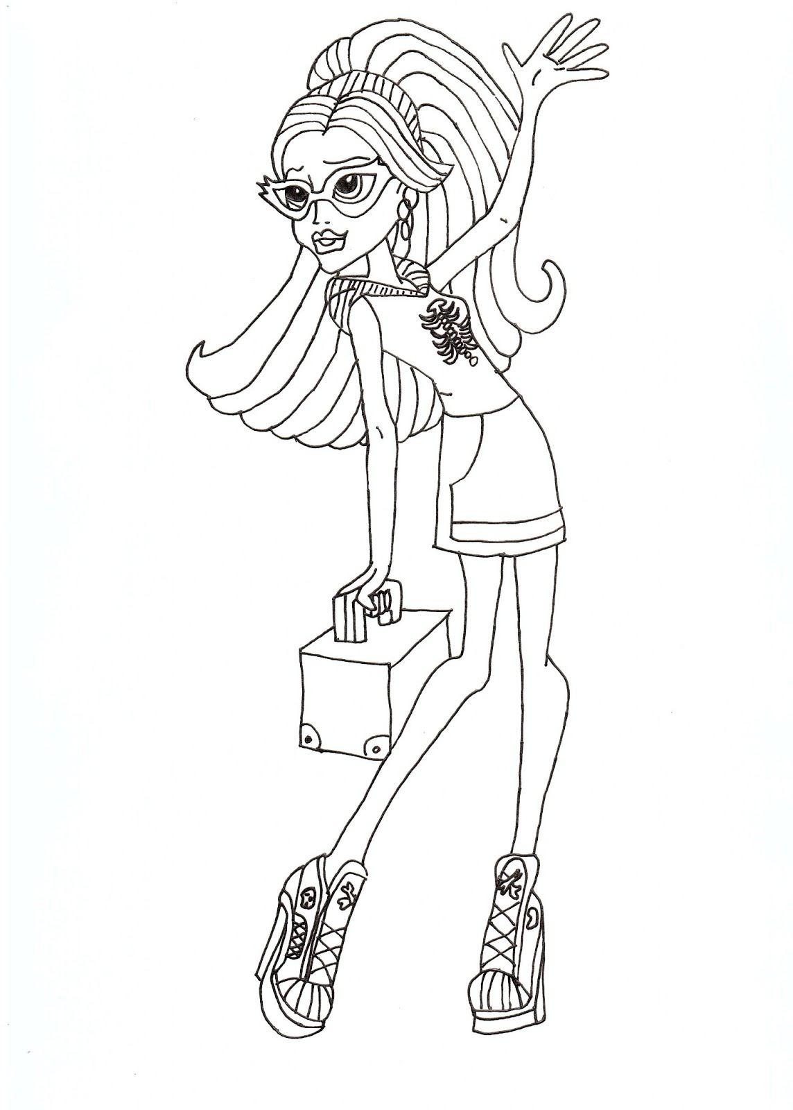 38 Monster High Coloring Pages Printable 33