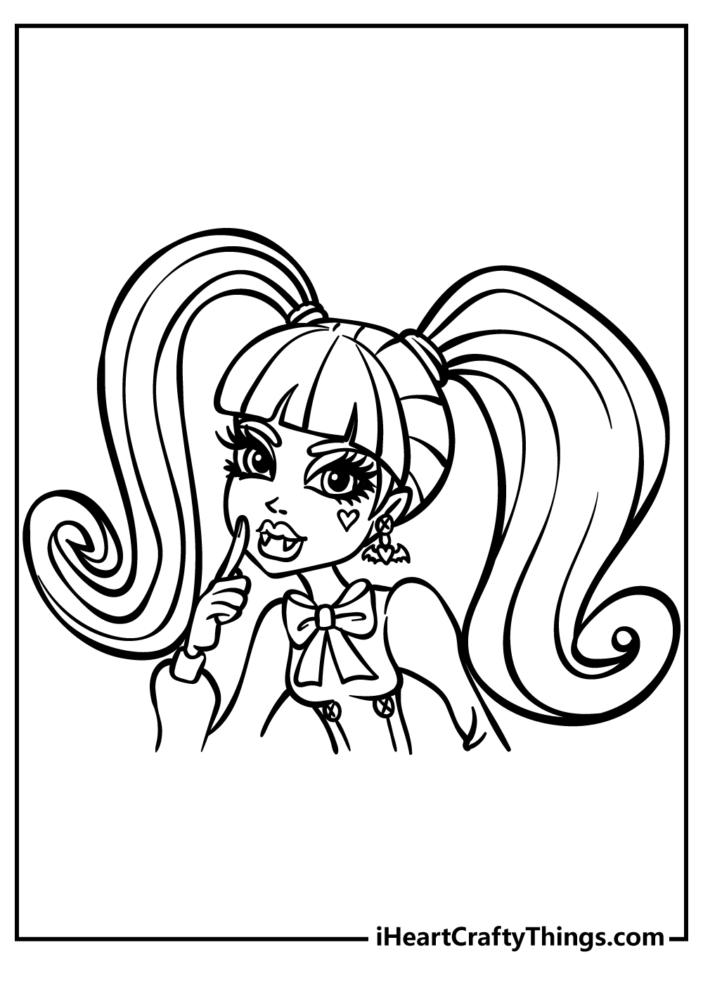 38 Monster High Coloring Pages Printable 4