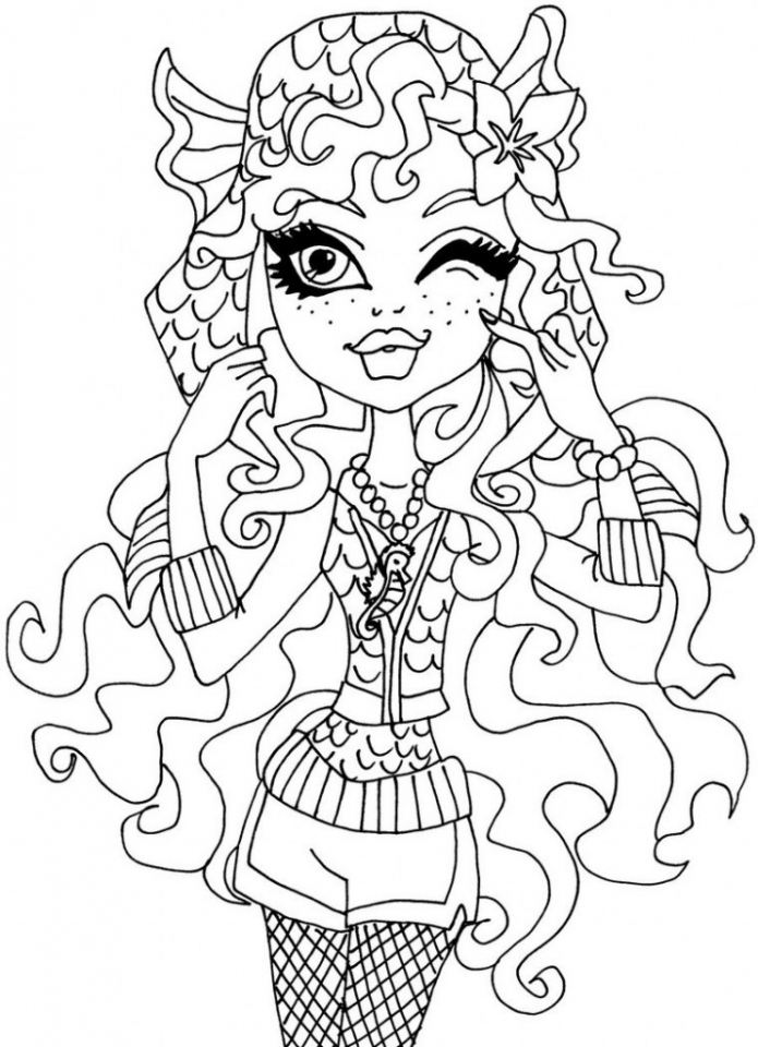 38 Monster High Coloring Pages Printable 7