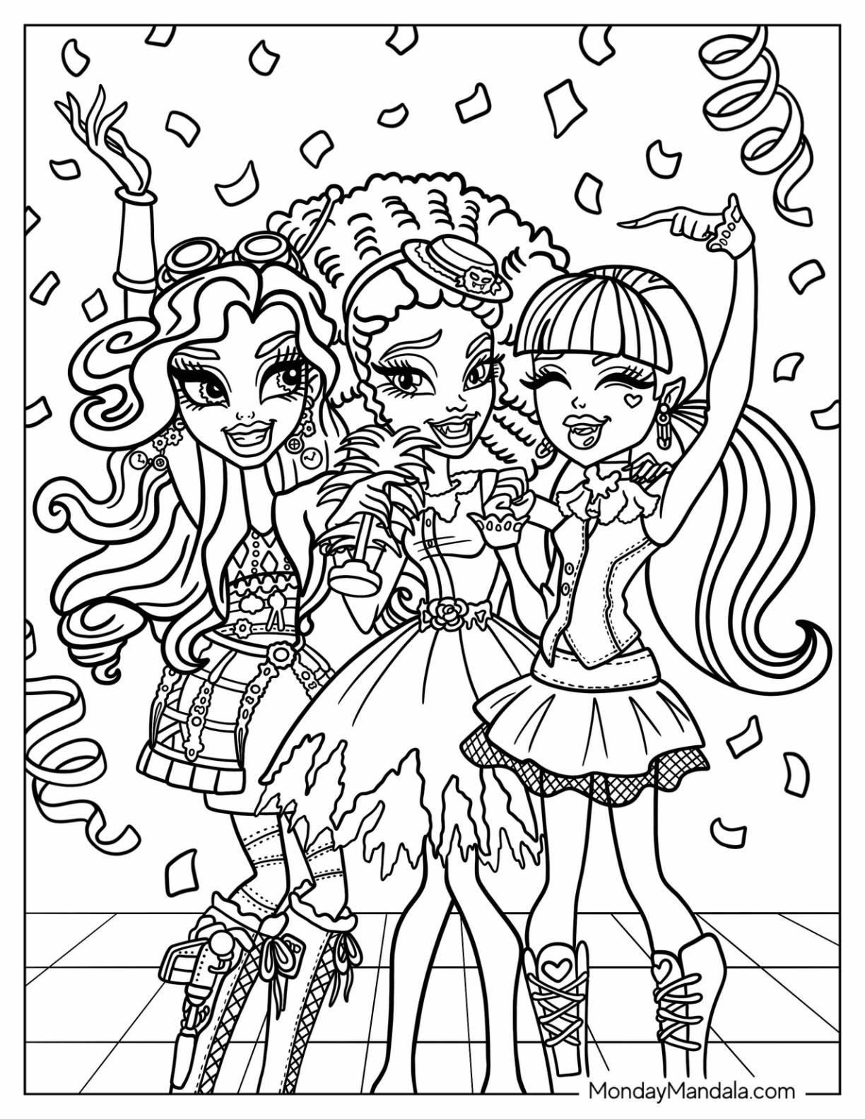 38 Monster High Coloring Pages Printable 8