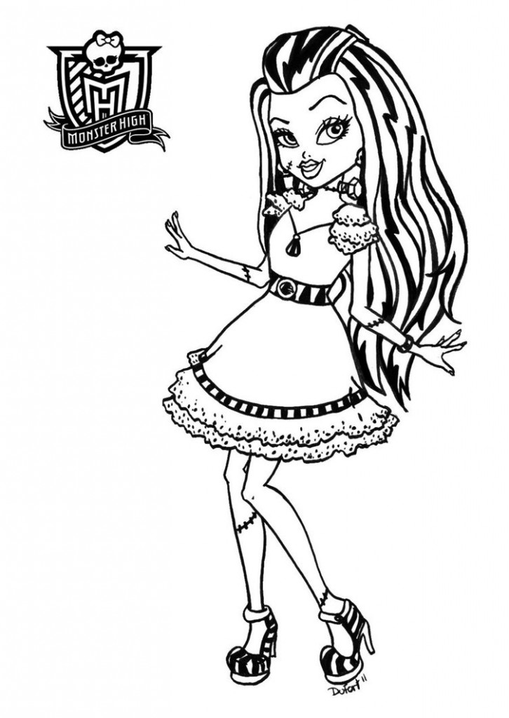 38 Monster High Coloring Pages Printable 9